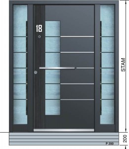 Haustür Eingangstür Aluminium
