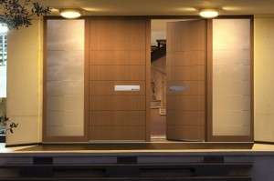Haustür Holz modern